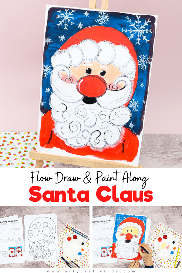 Santa Drawing ➤ How to draw a Santa Claus