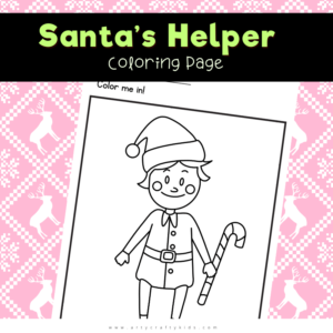 Santa’s Helper Coloring Page