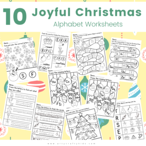 10 Joyful Christmas Alphabet Worksheets
