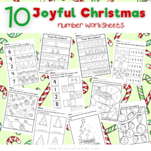 10 Joyful Christmas Number Worksheets
