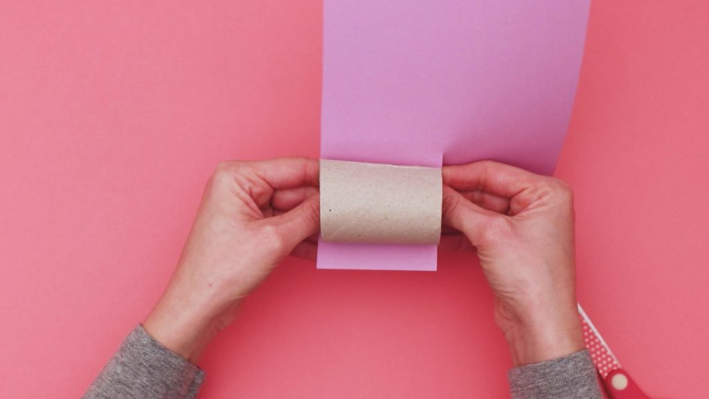 Wrap the roll in construction paper.