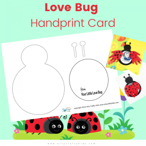 Love Bug Handprint Card