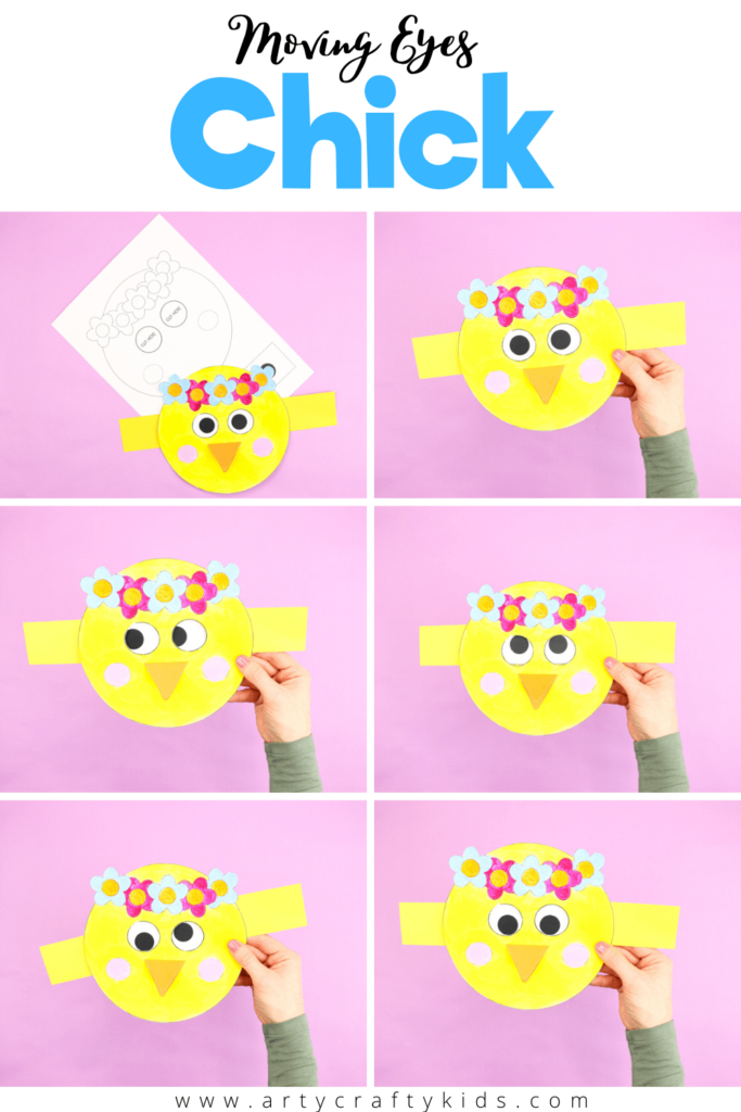 Moving Eyes Chick Craft - A fun and interactive craft for kids. A playful Spring craft that's perfect for story telling and inspiring imaginations.