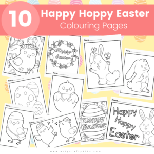 10 Happy Hoppy Easter Colouring Pages