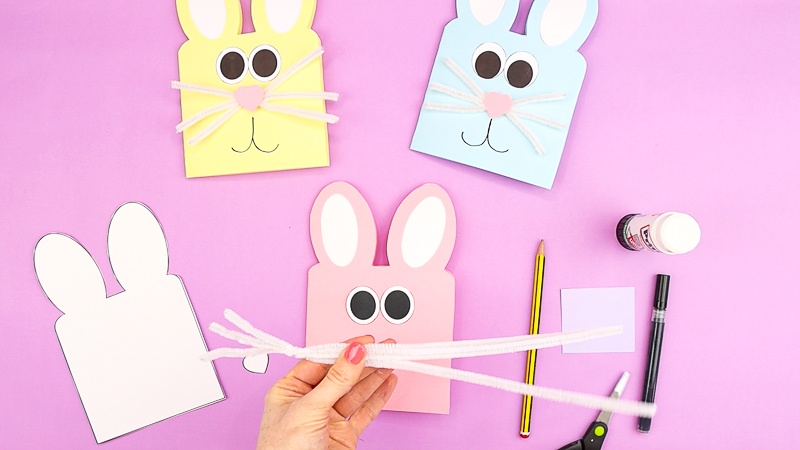 Easy Easter Bunny Cards - Arty Crafty Kids