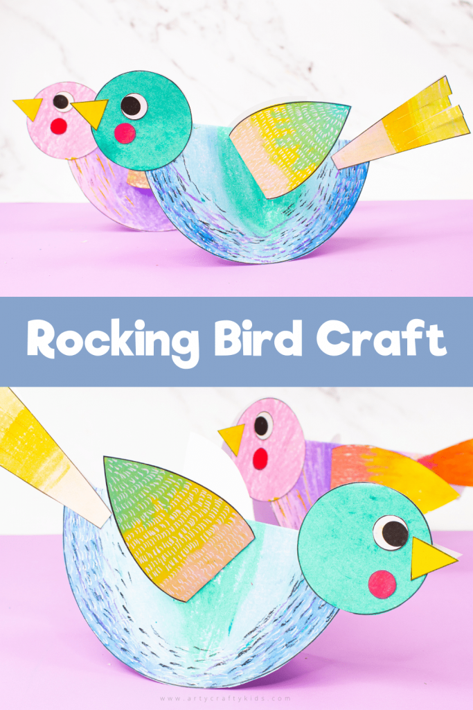 Craft meets Stem to create this engaging and easy to make Rocking Paper Craft for kids. Children will love the creative aspect of decorating their paper birds and assembling, like a puzzle to ensure the paper birds rock back and forth.