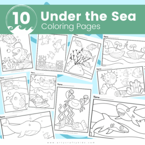 10 Under the Sea Coloring Pack