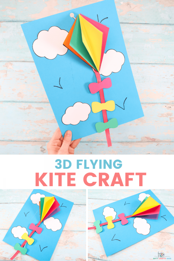 3d flying kite craft arty crafty kids