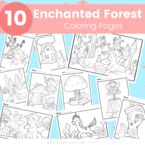 10 Enchanted Forest Coloring Pages