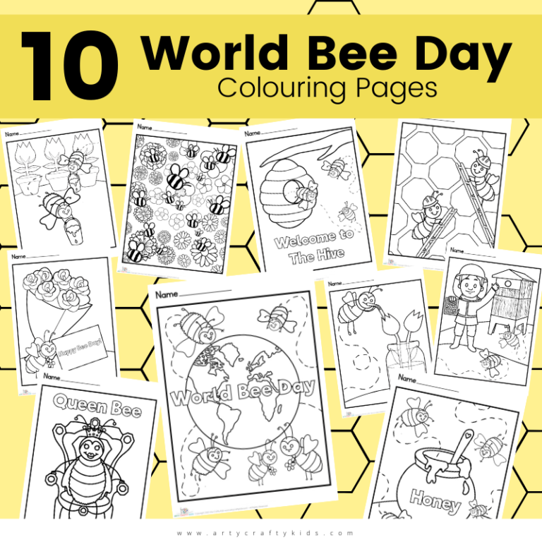 World Bee Day Bee Coloring Pages Arty Crafty Kids