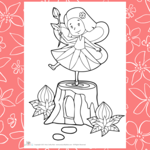 Dancing Fairy Coloring Page