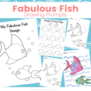 How to Draw a Fish  Easy Summer Art Idea - Arty Crafty Kids