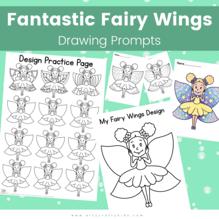 Fairy Wings Drawing Prompts for Kids