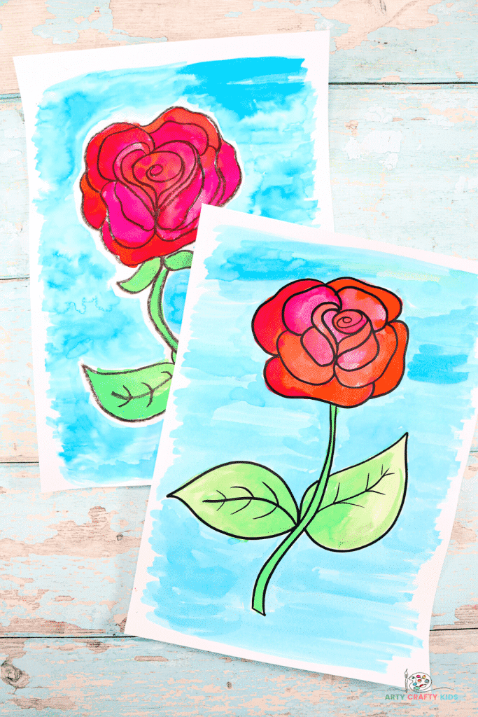 How to Draw a Rose Step by Step 2