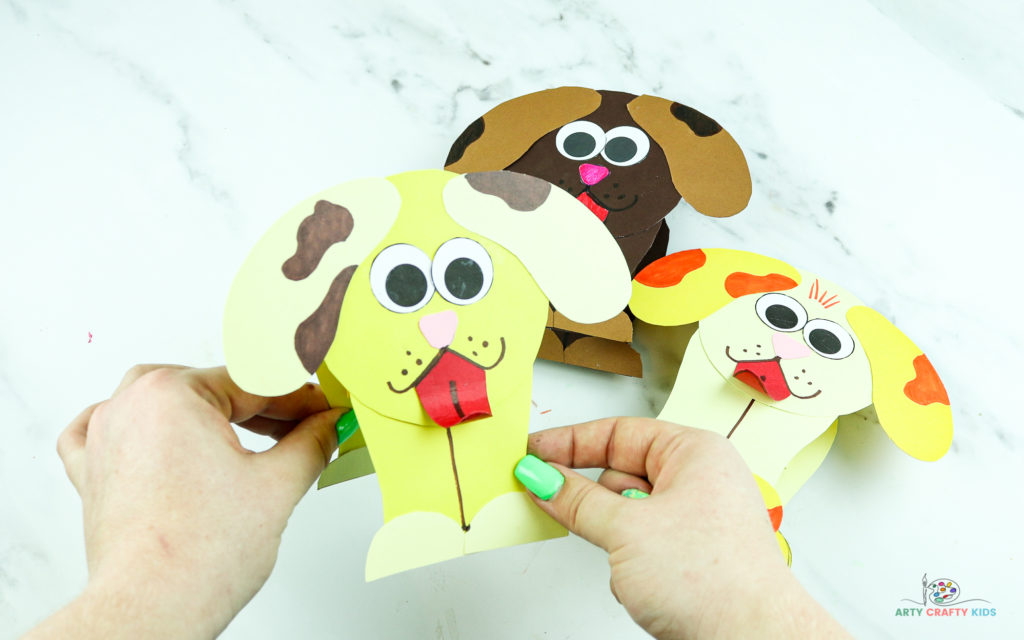 How to make a toy story inspired slinky dog craft. Using simple shapes, and lines, this slinky dog craft with its very own template is the perfect craft for preschoolers and children who love dogs!