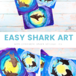 Easy Shark Art - Printable Shark Silhouettes