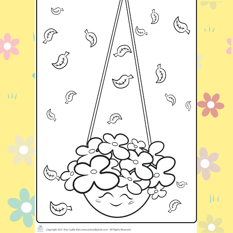 Hanging Basket coloring page