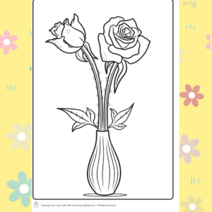 Rose Coloring Page