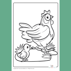 Chicken Coloring Page