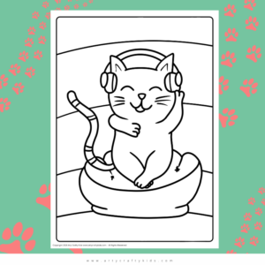 5 Free Cat Coloring Pages