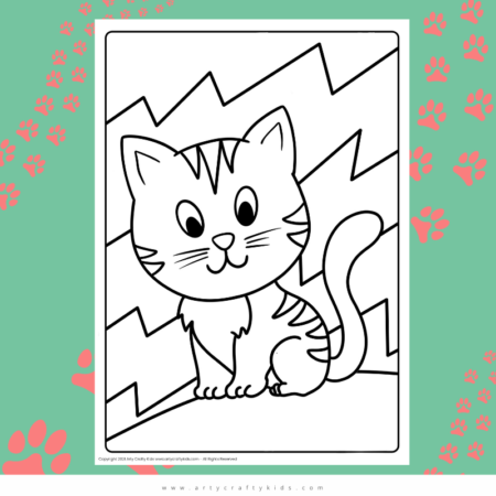 Little Kitten Coloring Page
