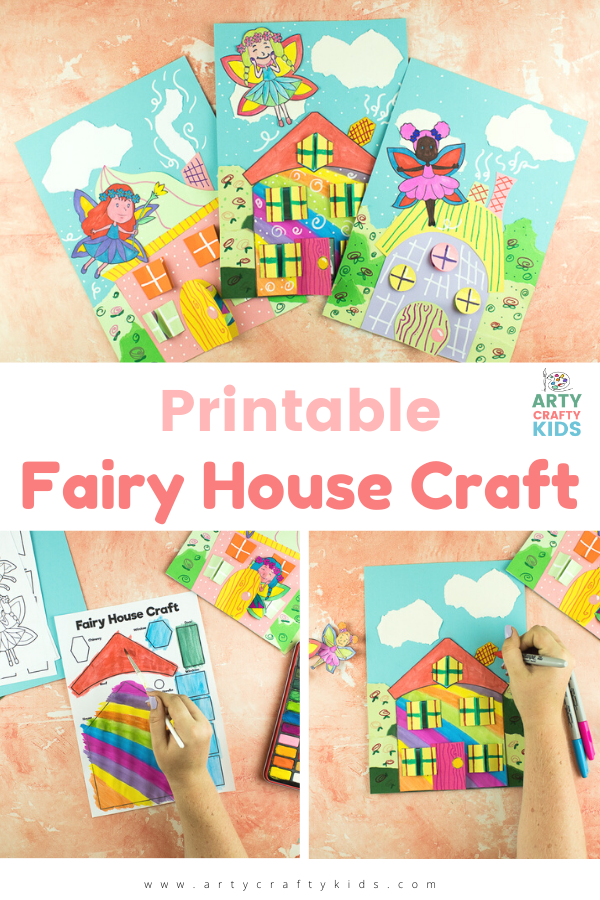 Download our Printable Fairy House Craft to create your own unique fairy home, with opening windows, doors and fun fairy guests!