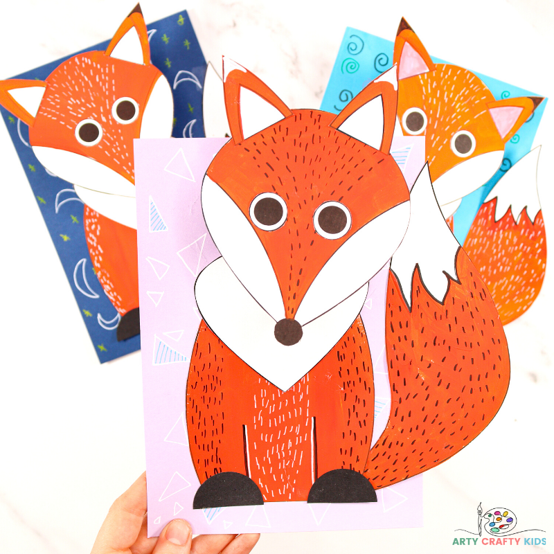 3D Paper Fox Craft - Arty Crafty Kids 3D Paper Fox Craft - Arty Crafty Kids