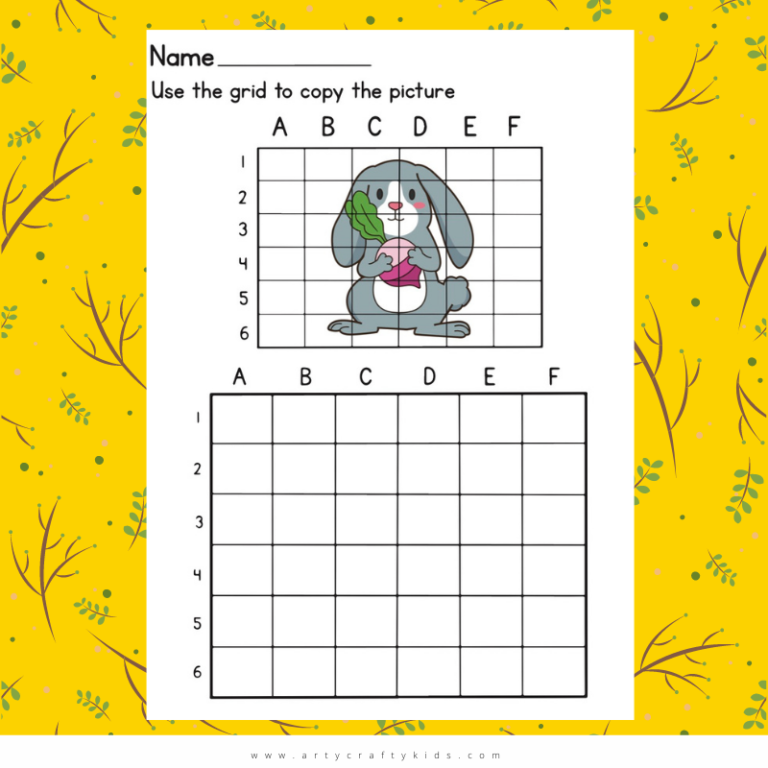 10 Woodland Animal Grid Drawing - Arty Crafty Kids