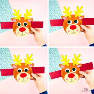 Moving Eyes Reindeer Template