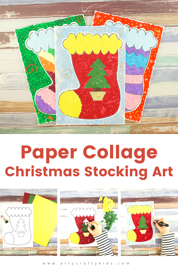 Paper Christmas Stocking, Kids' Crafts, Fun Craft Ideas