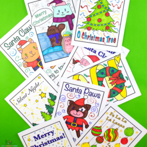 Christmas Coloring Cards
