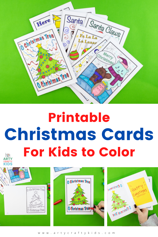 Download our 5 FREE Printable Christmas Cards for Kids to Color to kickstart the seasonal celebrations. The Christmas Card designs feature Santa Claus, Baubles, Festive Animals, Christmas Trees' and more!
