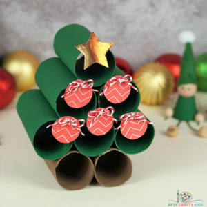 Mix and Match Paper Roll Christmas Tree Baubles