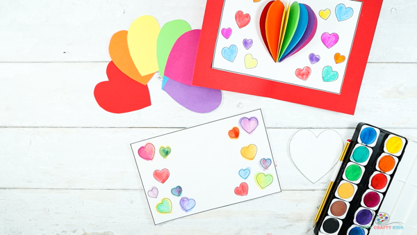 Image showing the cut out heart card insert.