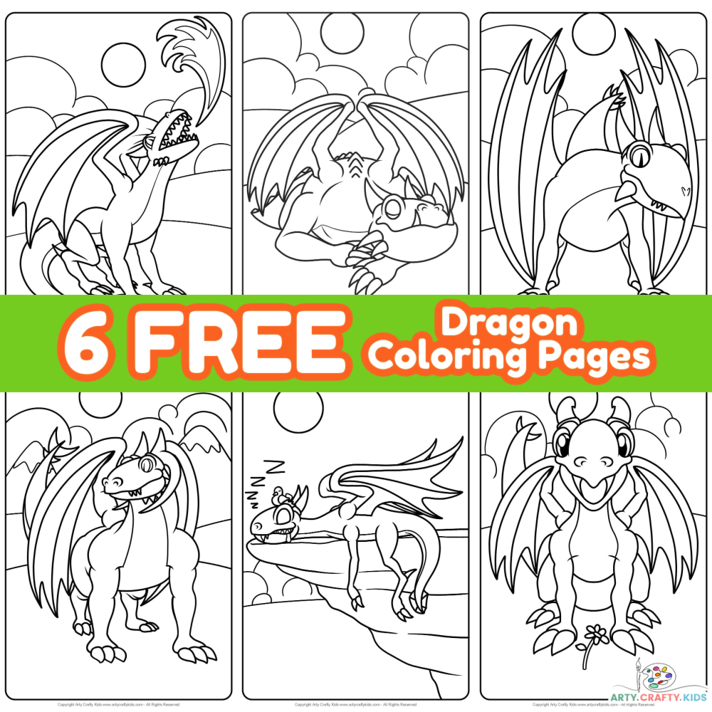 dragon coloring pages for kids blowing fire