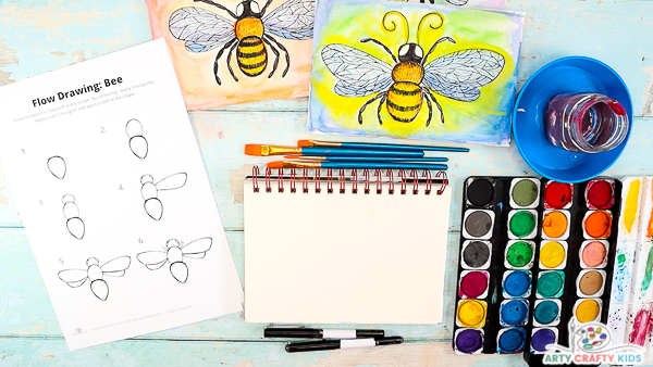 Easy Drawing Guides - How to Draw a Cartoon Bee. Easy to Draw Art Project  for Kids. See the Full Drawing Tutorial on http://bit.ly/2PPJcfU . #Cartoon  #Bee #HowToDraw #Spring | Facebook