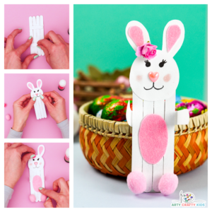 Popsicle Stick Bunny Template