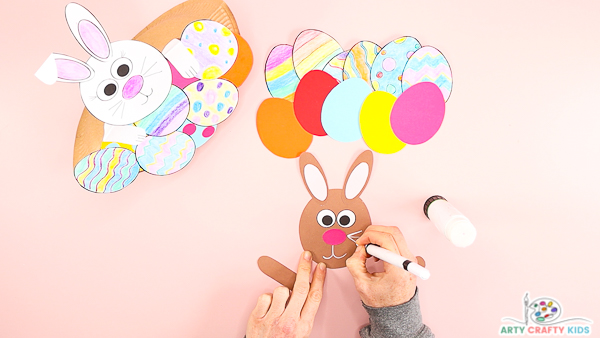 Rocking Paper Plate Easter Bunny Craft for Kids to Make
