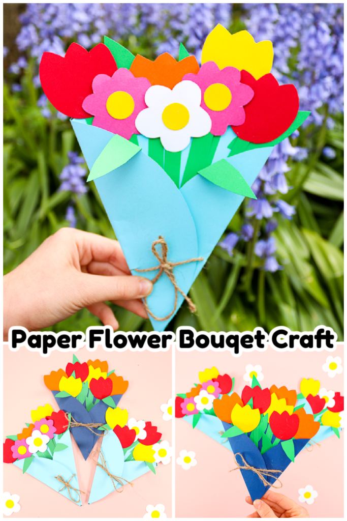 Paper Flowers Bouquet Craft - Super Simple