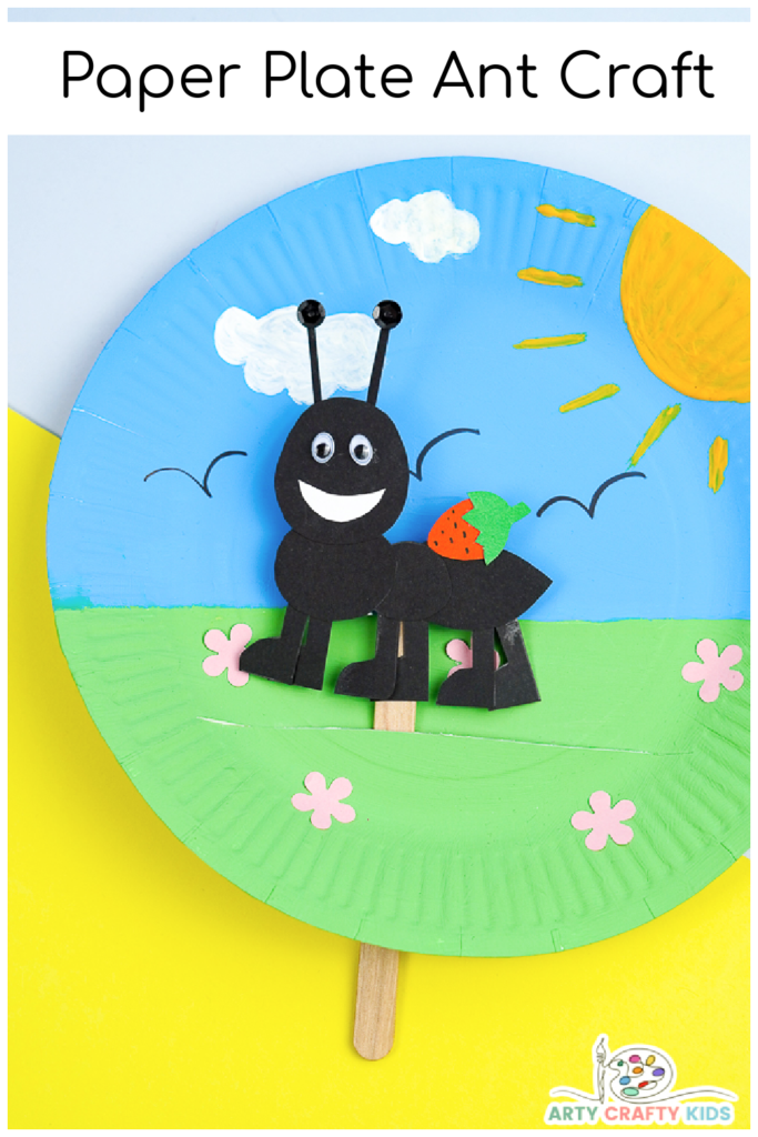 Combine craft, fun and play with this easy to make paper plate ant craft for preschoolers! Young children will love how their little ant puppet moves across the paper plate. 

Ants are a fascinating insect and their scuttling ways never fail to bring wonder and joy to observing children. It therefore seems appropriate for our ant craft to incorporate movement and thus encourage creativity, play and story-telling.