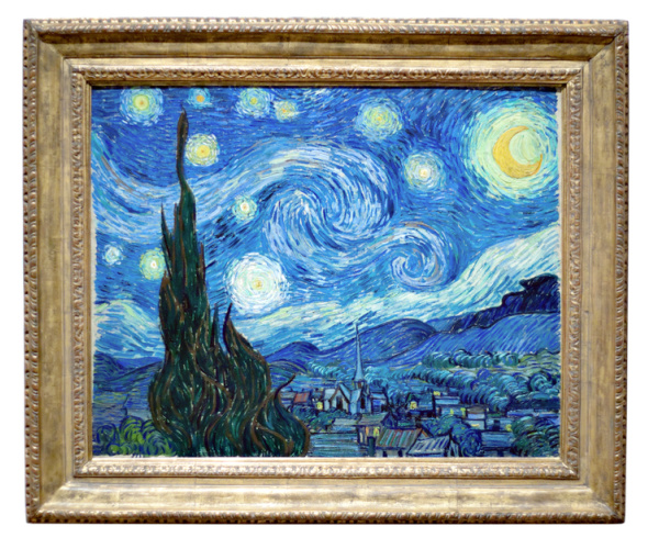 Photo of the famous original Starry Night painting by artist Vincent Van Gogh. Oil on canvas.
 — Photo by ArenaCreative