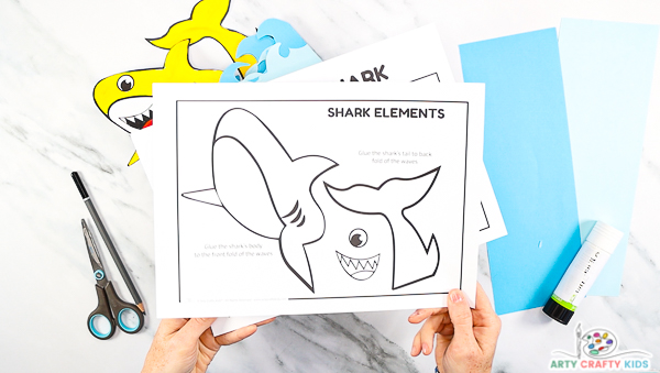 Image of the Shark Printable template.