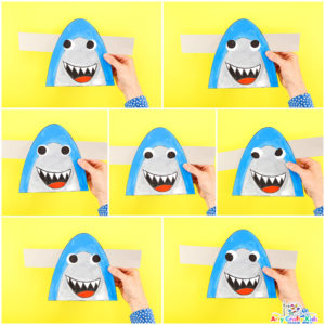 Moving Eyes Shark Template