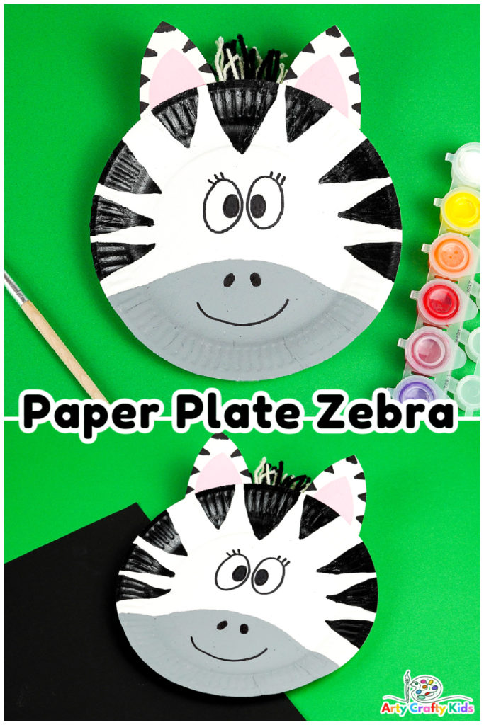 This easy paper plate zebra craft is perfect for preschoolers to make and is a fantastic craft to feature in zoo animal topic and preschoolers learning of the letter 'Z'.