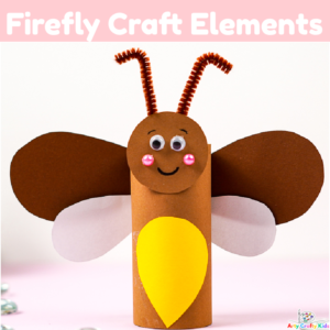 Paper Roll Firefly Craft Template