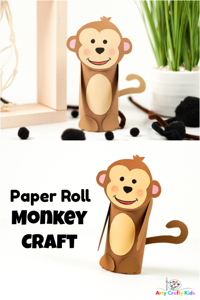 Paper Roll Monkey Craft - Arty Crafty Kids