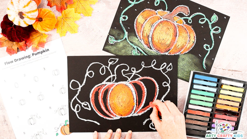 Step 13: Color the Remaining Pumpkin Segments