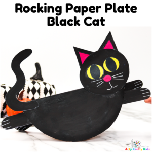 Rocking Paper Plate Black Cat Template