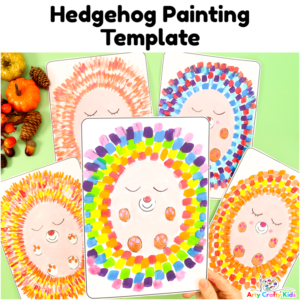 Hedgehog Painting Template