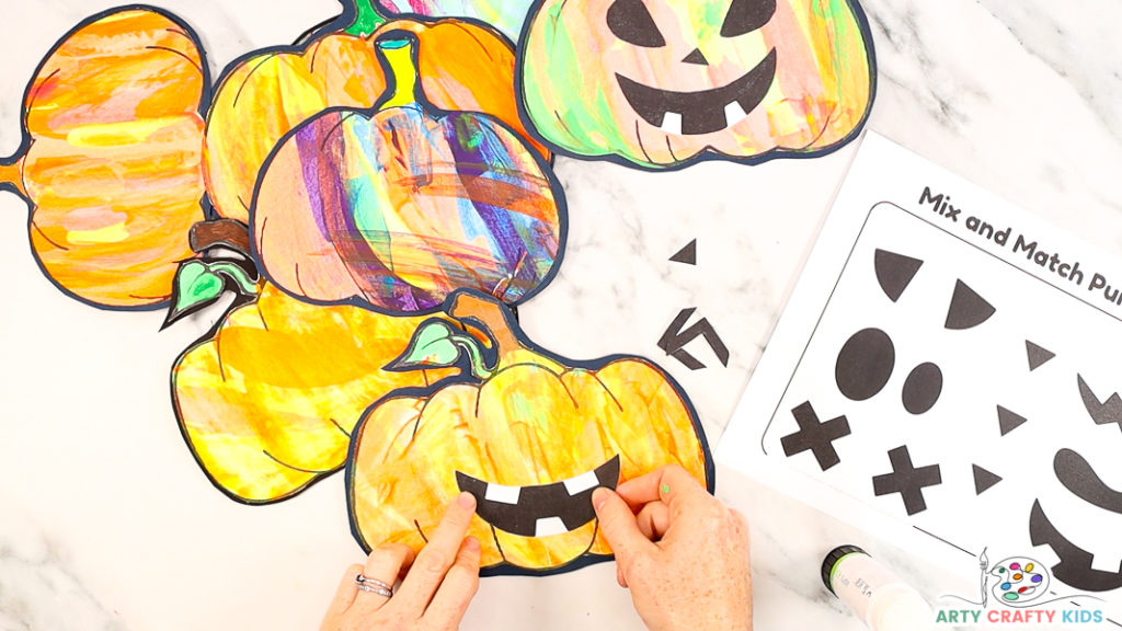 Step 8: Create a Fun Pumpkin Face